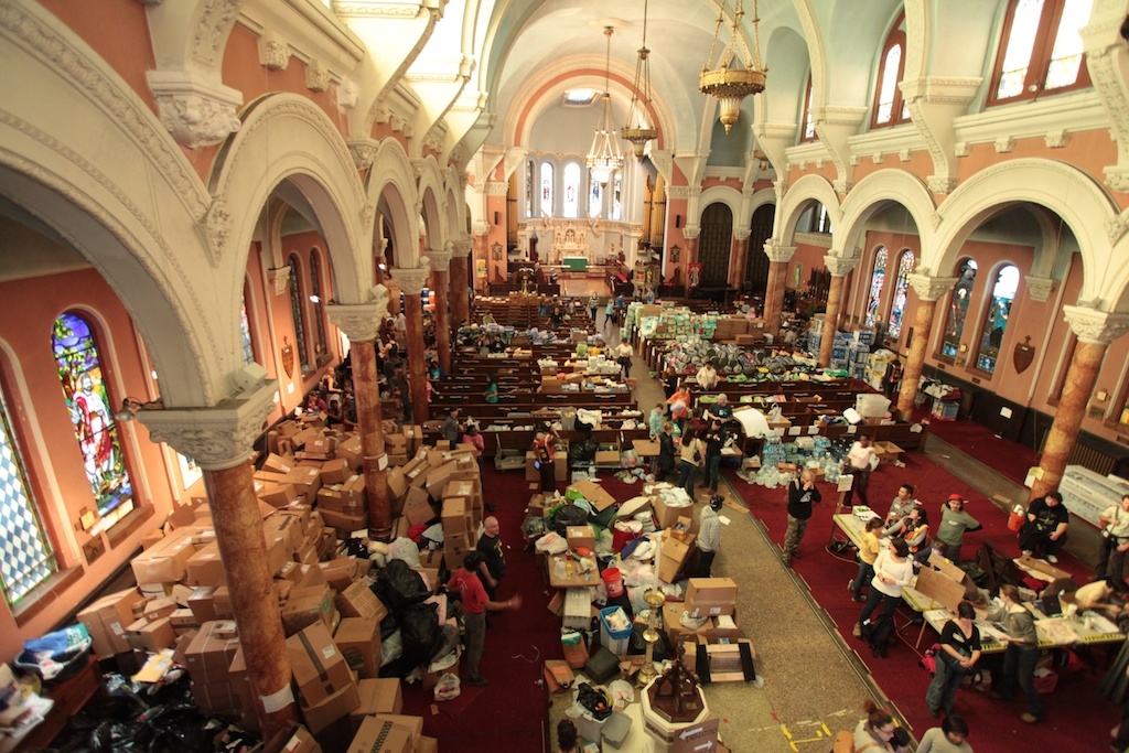 Occupy Sandy Relief Effort at St. Matthew St. Luke Episcopal